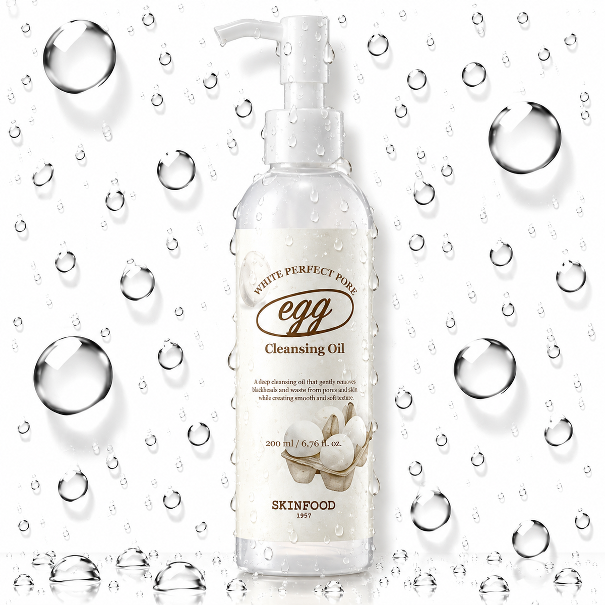 SKINFOOD - Egg White Perfect Pore Cleansing Oil 200ml