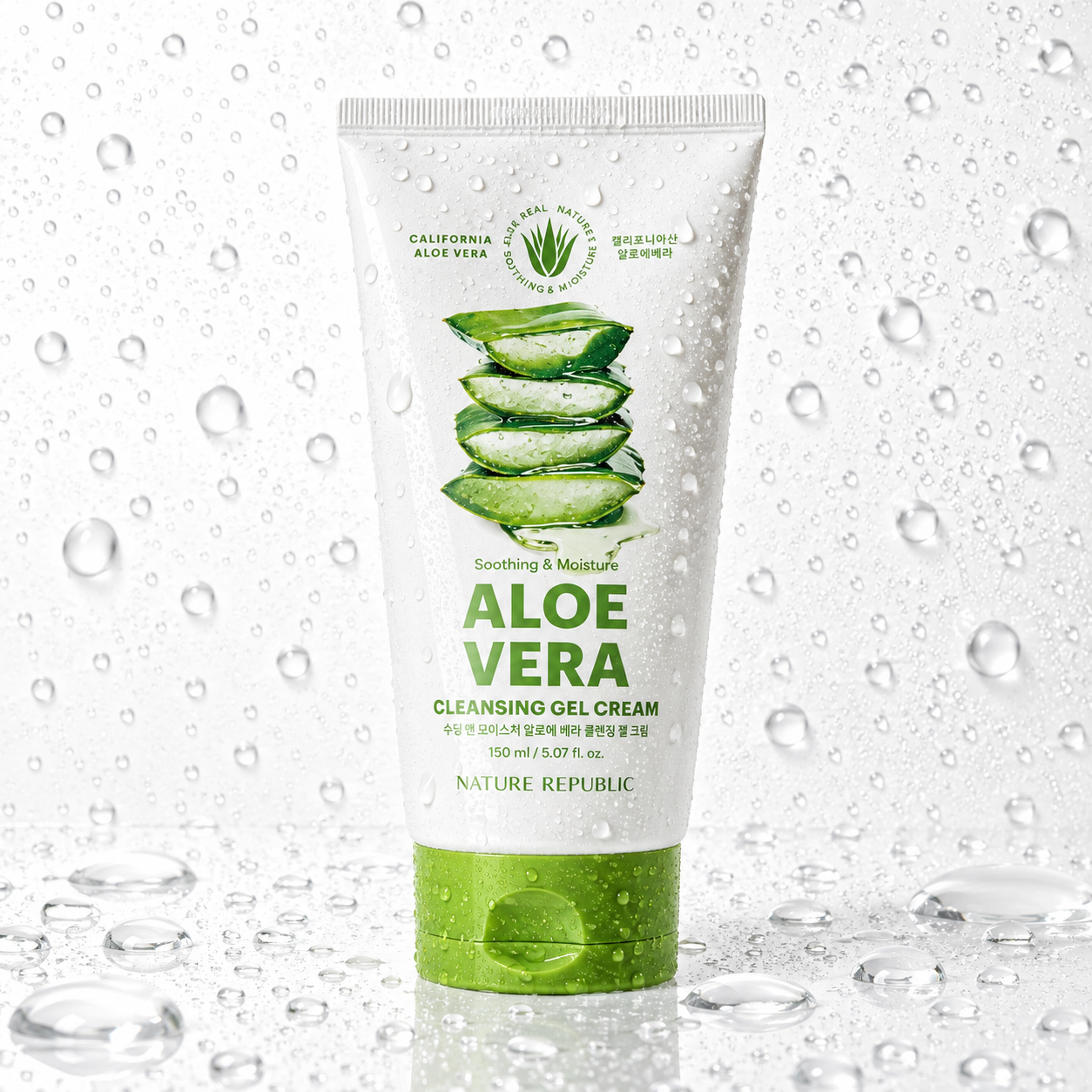 NATURE REPUBLIC - Soothing & Moisture Aloe Vera Cleansing Gel Cream 150ml