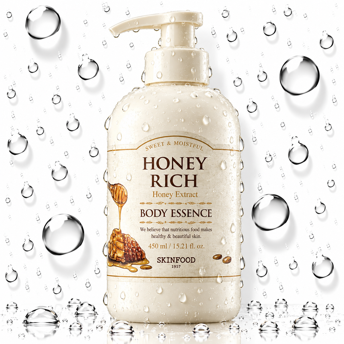 SKINFOOD - Honey Rich Body Essence 450ml