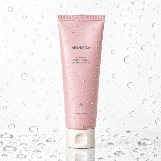 Aromatica - Crème nettoyante revitalisante à l'infusion de rose 145 g