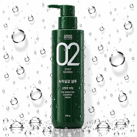 amos PROFESSIONAL - The Green Tea Shampoo Fresh (For Oily Scalp) 500g