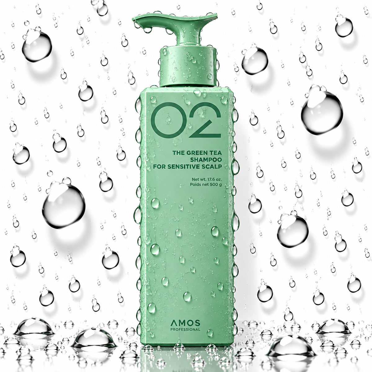 amos PROFESSIONAL - The Green Tea Shampoo for Sensitive Scalp 500ml