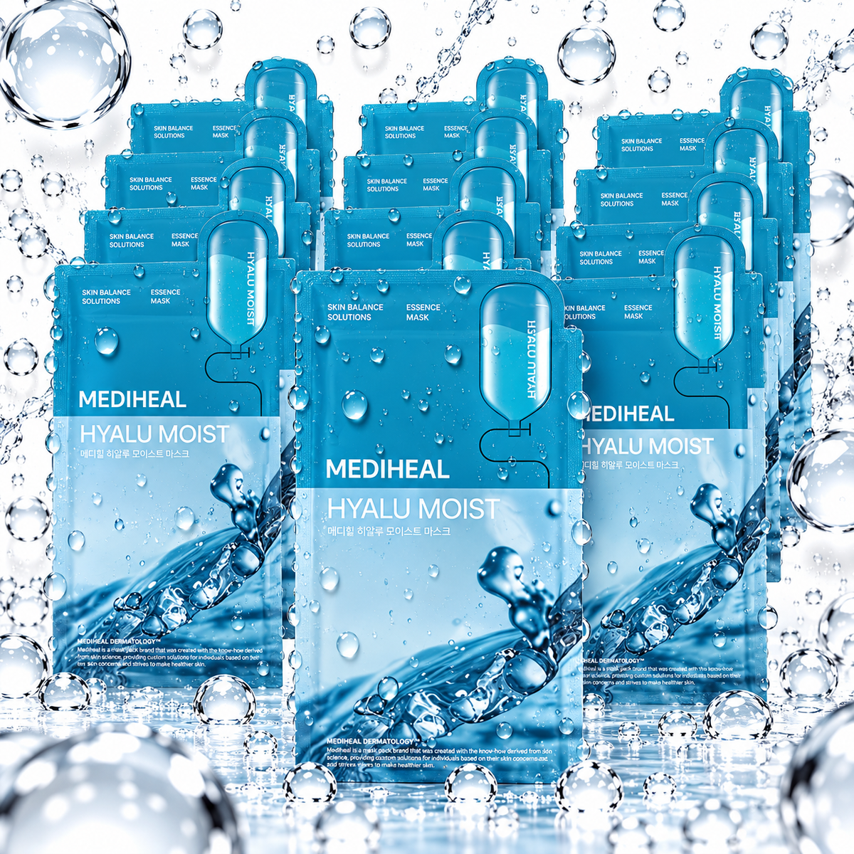 MEDIHEAL - Hyalu Moist Essence Mask Sheet 20ml X 15ea