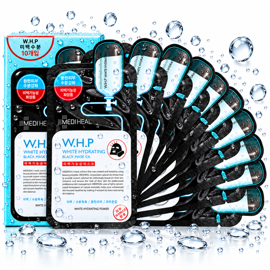 MEDIHEAL - W.H.P White Hydrating Black Mask EX 25ml X 10ea