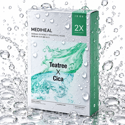 MEDIHEAL - Derma Synergy Wrapping Mask Sheet Teatree X Cica 10ea