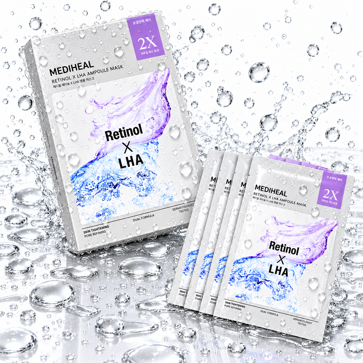 MEDIHEAL - Derma Synergy Wrapping Mask Pore Care (Retinol X LHA) 25ml X 14ea