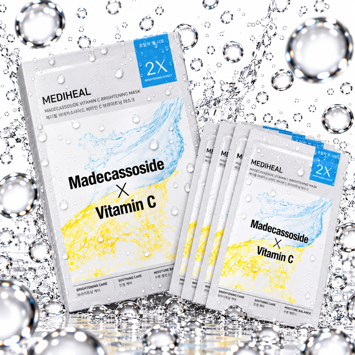 MEDIHEAL - Derma Synergy Wrapping Mask Toning Care (Madecassoside X Vitamin C) 25ml X 14ea
