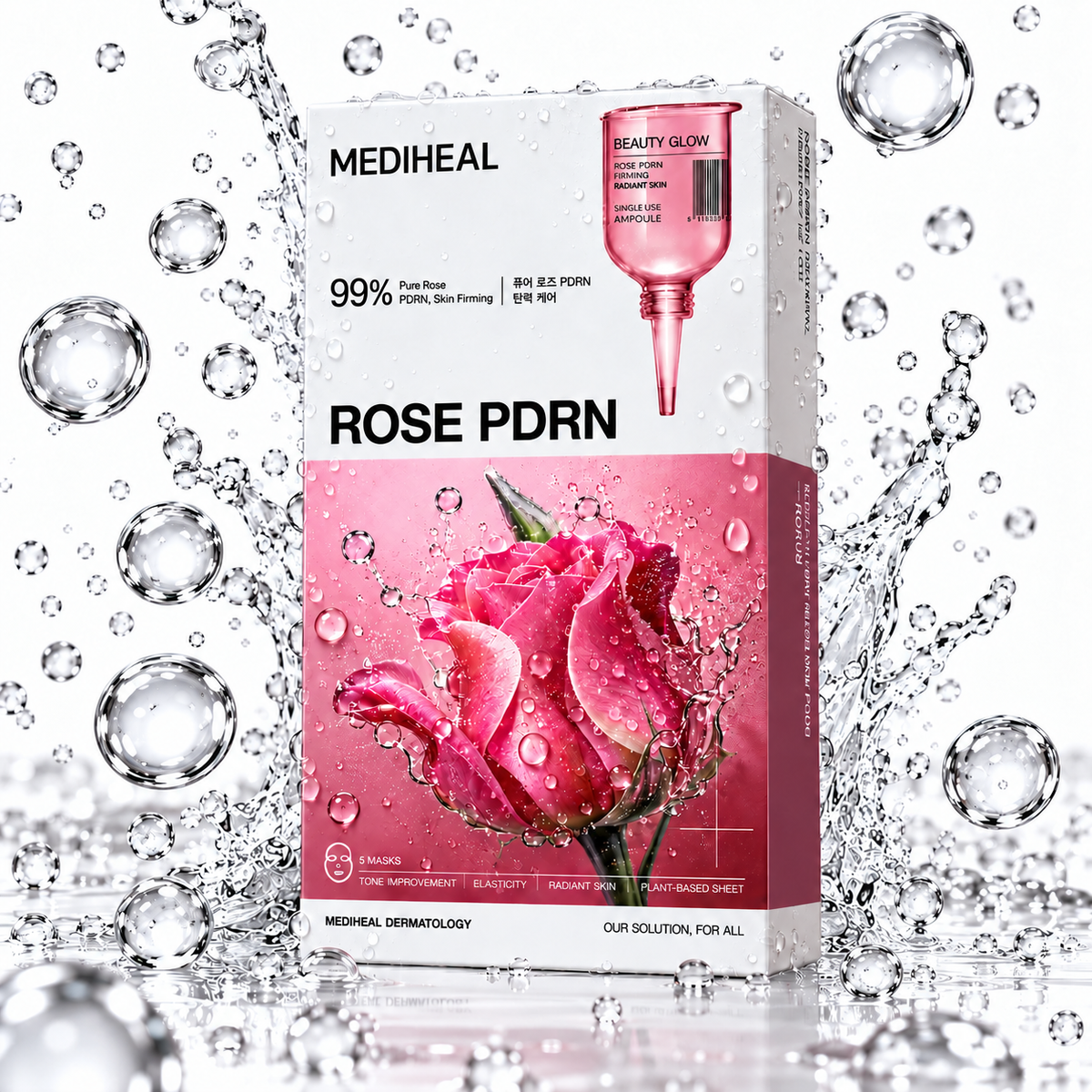 MEDIHEAL - Rose PDRN Essential Mask Healthy Glow 24ml X 10ea