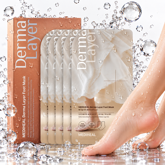 MEDIHEAL - Derma Layer Foot Mask 18ml X 5ea