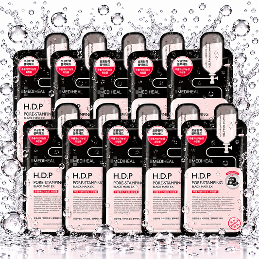 MEDIHEAL - H.D.P Pore-Stamping Black Mask 24ml X 10ea