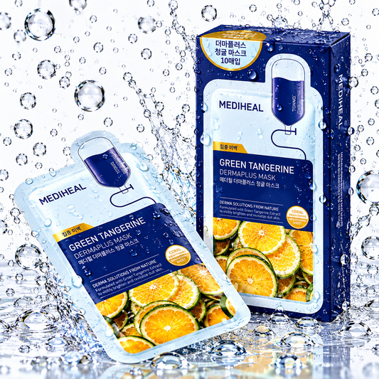 MEDIHEAL - Dermaplus Green Tangerine Mask 22ml X 10ea