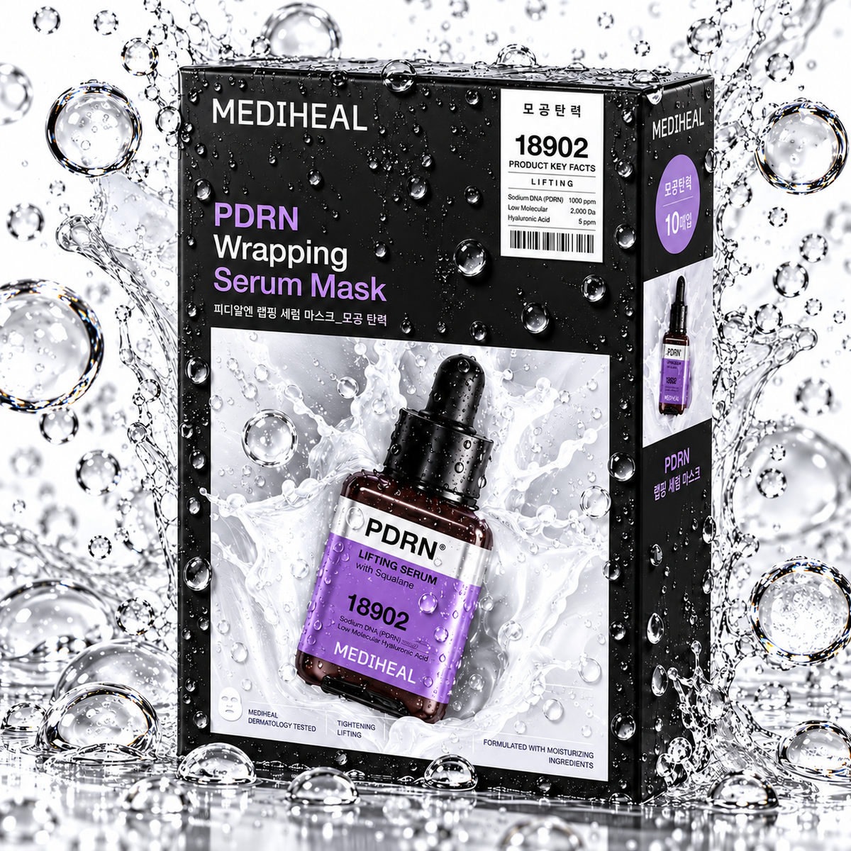 MEDIHEAL - PDRN Wrapping Serum Lifting Mask 25ml X 10ea