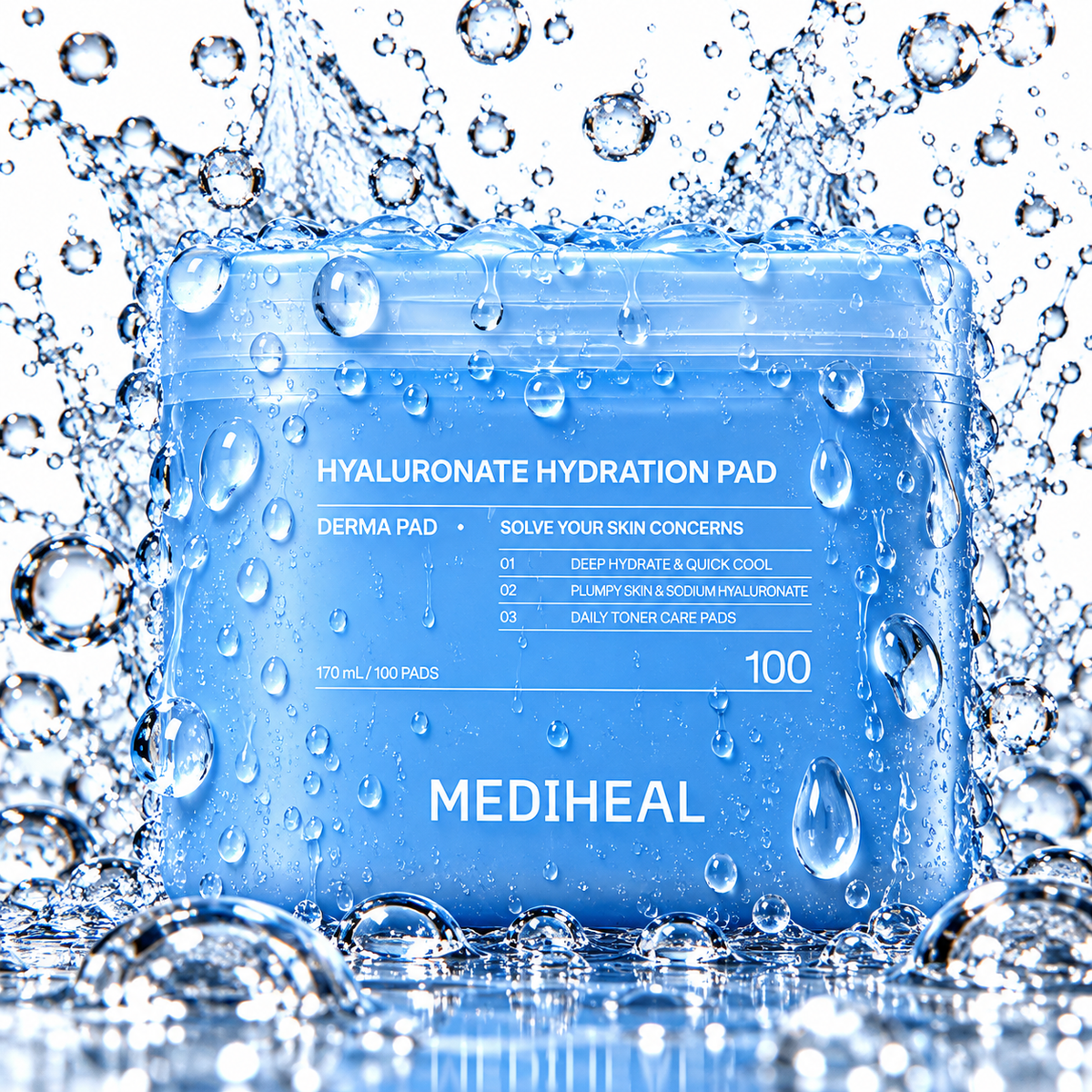 MEDIHEAL - Hyaluronate Hydration Pad 170ml/100ea