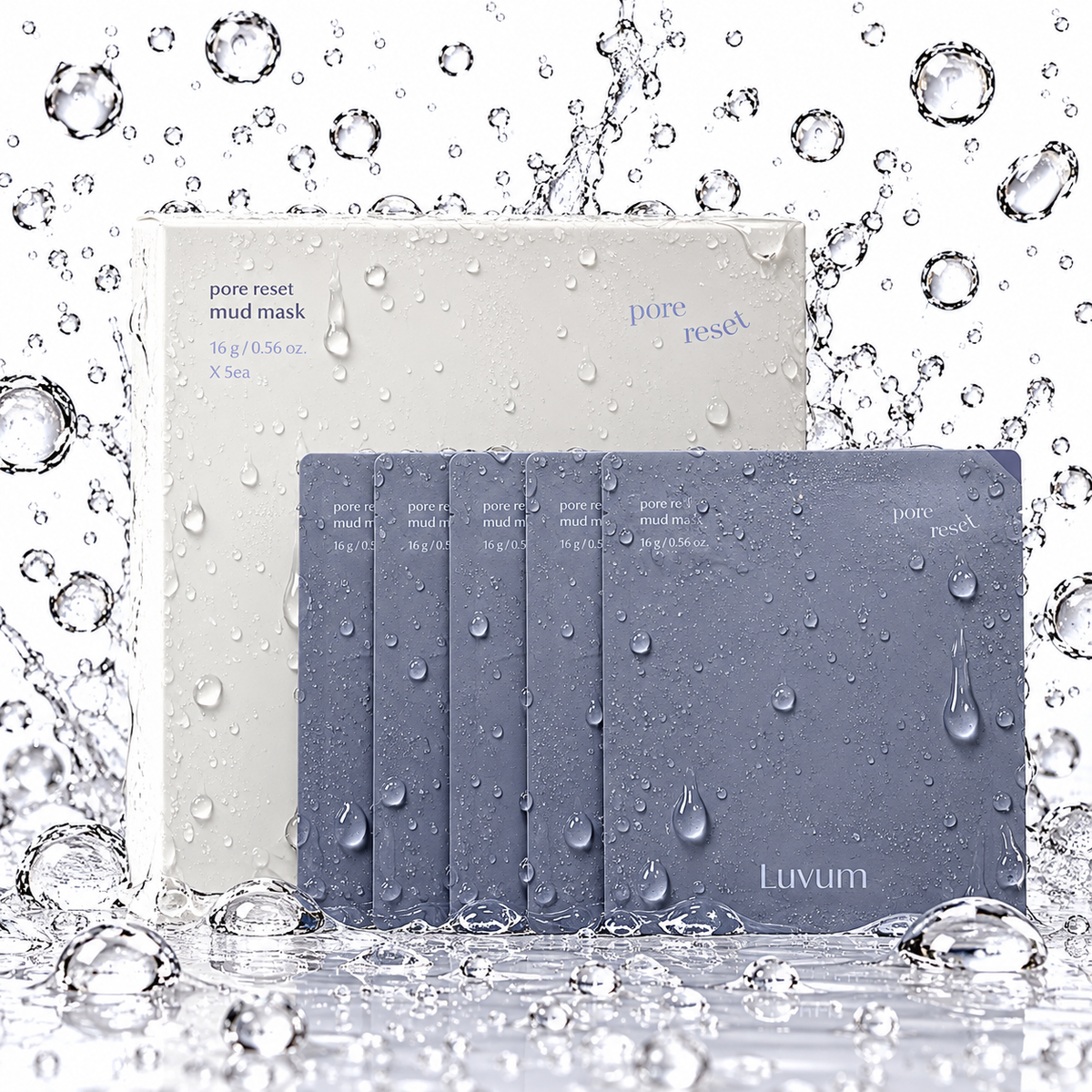 Luvum - Pore Reset Mud Mask 16g X 5pcs