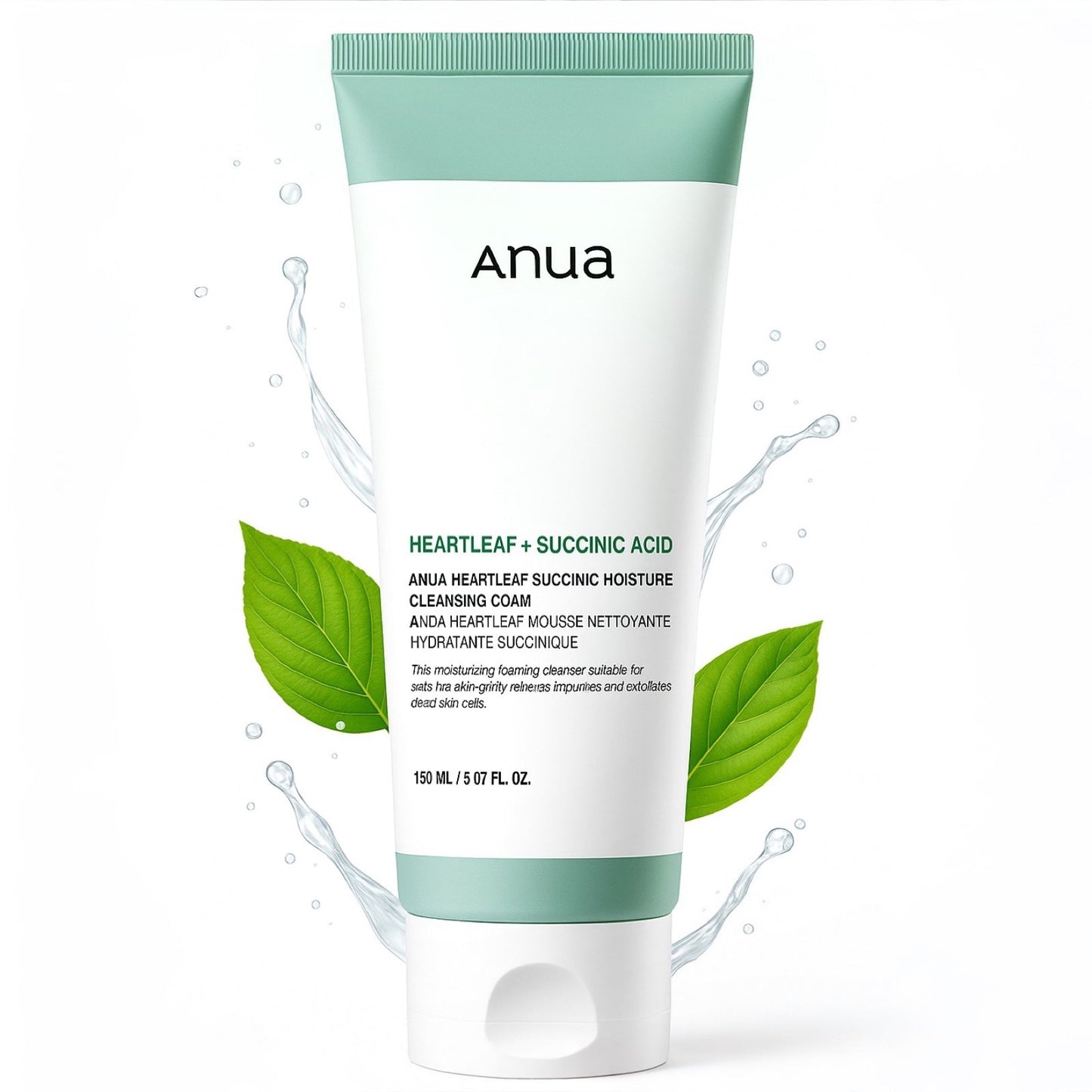 Anua - Heartleaf Succinic Moisture Cleansing Foam 150ml