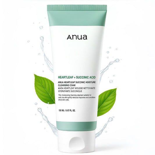 Anua - Heartleaf Succinic Moisture Cleansing Foam 150ml