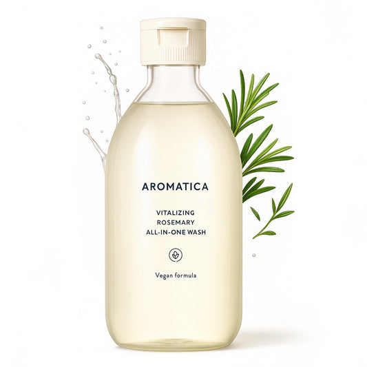 Aromatica - Lotion nettoyante tout-en-un revitalisante au romarin 300 ml