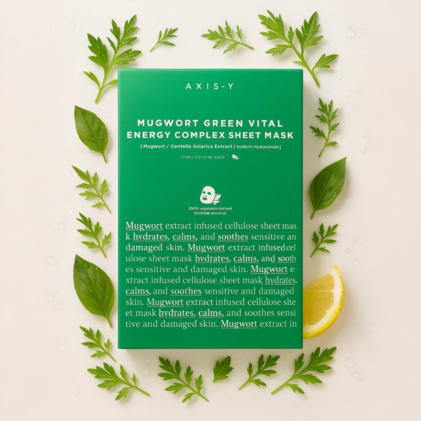 AXIS-Y - Mugwort Green Vital Energy Complex Sheet Mask 27ml