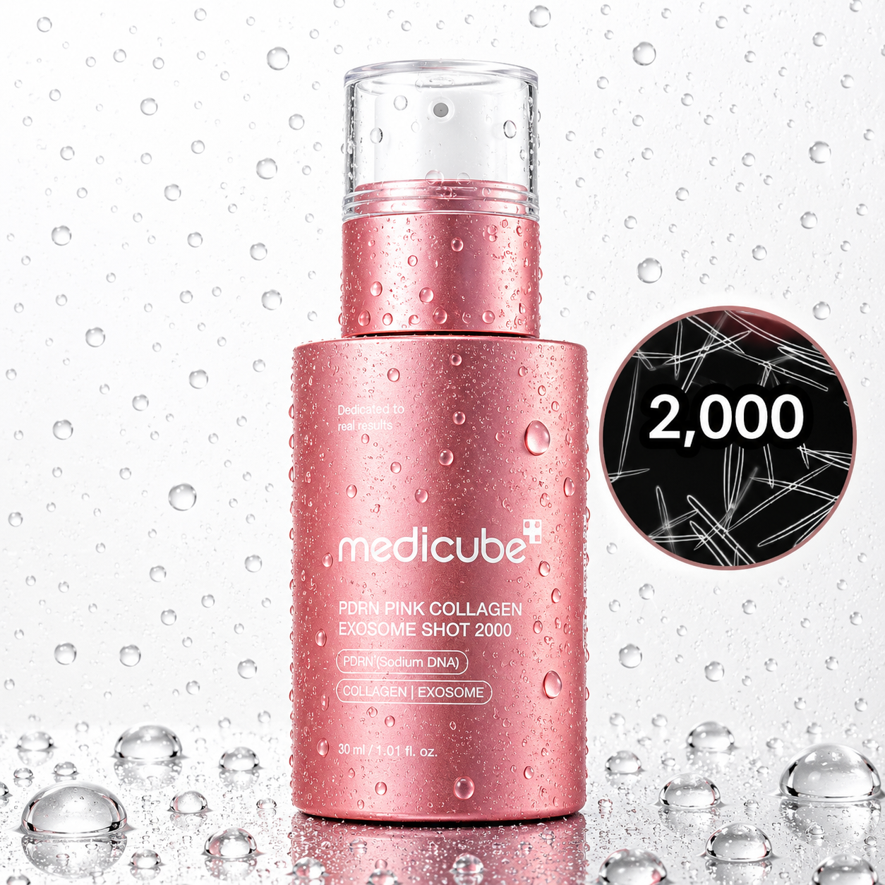 Medicube - PDRN Pink Collagen exosome shot ampoule 2000 30ml