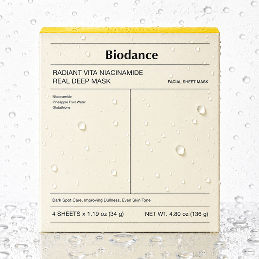 Biodance - Radiant Vita Niacinamide Real Deep Mask 34g X 4ea
