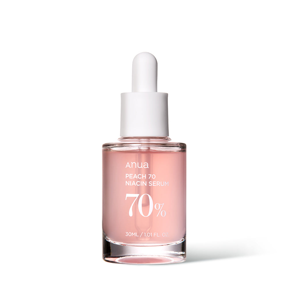 Anua Peach 70% Niacinamide Serum 30ml — Glass Skin Glow | K-Touch